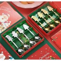 ราคา ของขวัญคริสมาสต์ ปีใหม่ ช้อนกาแฟ ช้อนเงิน ช้อนทองคริสมาสต์เซ็ต 4 ชิ้น พร้อมกล่องของขวัญ (27469849121)