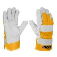 ราคา ถุงมือเชื่อมหนัง Ingco (ถุงมือหนังแยกวัว) 10,5" HGVC01 (3795194821)