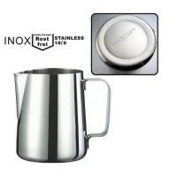 ราคา INOX milk pitcher stainless steel 304 เหยือกสแตนเลส304 ยี่ห้อ inox/ milk pitcher/ เหยือกเทนม latte Art ขนาด 350ml/600ml (9038890610)