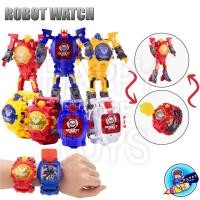 ราคา หุ่นยนต์แปลงร่างนาฬิกาข้อมือเด็ก ROBOT WATCH ** สินค้าเป็นสินค้างานโล๊ะ ไม่มีถ่าน ลูกค้าต้องเปลี่ยนถ่านเอง ** (21523624964)