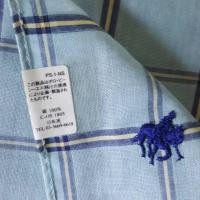 ราคา ผ้าเช็ดหน้าแบรนด์เนม Polo HANDKERCHIEF VINTAGE MEN'S POCKET SQUARE ผ้าฝ้าย 100% ของแท้ Made in Japan (45003351756)