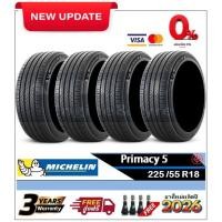 ราคา 225/55R18 Michelin Primacy5 |2,4 เส้น| *ปี2026*-ส่งฟรี- ผ่อน0% ยางใหม่/ยางมิชลิน (46107827258)