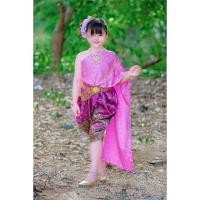 ราคา ชุดไทยเด็กออเจ้า แถมสังวาลย์จ้า สไบ (22853700732)