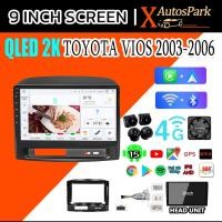 ราคา 2K จอแอนดรอย จอ android 15 9นิ้ว TOYOTA VIOS03-06 WIFI+GPS 360°+SIM Carplay+Youtube จอติดรถยนต์จอแอนดรอย ควบคุมพวงมาลัย (47005581827)