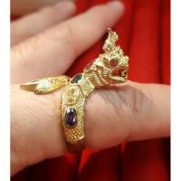 ราคา แหวนพญานาคพลอยนพเก้า (3656259271)