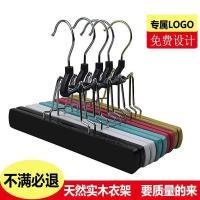 ราคา อุปทานโดยตรงจากโรงงาน คลิปวิกผมแบบพับได้สีชมพูคลิปกระโปรงไม้ไม่มีรอยต่อกันลื่นไม้แขวนเสื้อไม้เนื้อแข็งขายส่ง (50758504018)