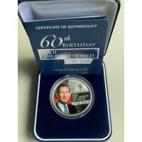 ราคา เหรียญเงินขัดเงาครบรอบ60ปี The Prince of wales ปี2008 (50705916103)