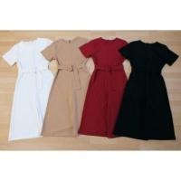 ราคา ส่งต่อ!!! จั๊มสูทกางเกง 5 ส่วน แถมเข็มขัด สีดำ/สีแดง (1425653204)