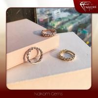 ราคา นคร เจมส์ แหวนทองคำแท้ฝังเพชร14K(ทอง58.5%)แหวนเพชร แหวนฝังเพชรแท้ประดับ มีใบรับประกัน ขายได้ จำนำได้(มีของแถม) (9576414120)