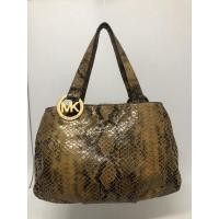 ราคา กระเป๋ามือสอง ของแท้ MICHAEL KORS TOTE PYTHON สีน้ำตาล ขนาด 12 นิ้ว พร้อมส่ง (17285529586)