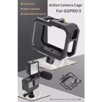 ราคา Aluminum Alloy Housing Cage Protective Frame Case with Clod Shoe Mount 1/4 Hole for GoPro 13 11 10 9 (18457042089)