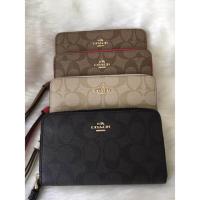 ราคา Coach กระเป๋าตังค์ยาวซิปรอบ ใส่บัตร (296144091)