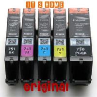 ราคา ตลับหมึก canon 750+751(pgbk bk c m y ) nobox 5สี ตลับหมึก IP7270 / IP8770 / IX6770 / IX6870 / MG5470 / MG5570 / MG7170 (1923525380)