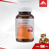 ราคา Vistra Acerola Cherry 1000 mg. อะเซโรลาเชอร์รี่สกัด วิตามินซี บำรุงผิว หน้าใส (1 ขวด) มี 100 เม็ด (20540885931)