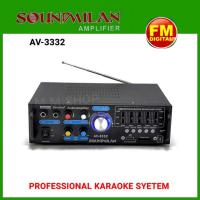 ราคา Soundmilan เครื่องขยายเสียง แอมป์ รุ่น AV-3332 (16469613289)
