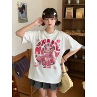 ราคา เสื้อยืดลายวินเทจสไตล์ญี่ปุ่น แขนสั้น คอกลม สำหรับคนรักสไตล์วินเทจ DD80226 (42180286700)