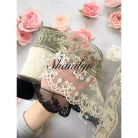 ราคา สวยมาก 55/55 ลูกไม้ ระบาย ลูกไม้แต่งขอบ ลูกไม้สีขาว ลูกไม้ตกแต่ง กุ๊นขอบ DIY ราคาต่อหลา ตกแต่งเสื้อผ้า ตกแต่งกระเป๋า (42323649217)