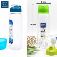 ราคา Super Lock ขวดน้ำ 1.2 ลิตร รุ่น 5229 Micron ware พร้อมแก้วกินน้ำ BPA FREE [วางนอนได้] กระบอกน้ำ ขวดน้ำพกพา Superlock (14393604705)