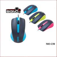 ราคา SIGNO เม้าส์ รุ่น MO-230 WIRED BESICO OPTICAL MOUSE (24505355183)