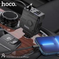 ราคา แท้100% ส่งไว รับประกัน1ปี หัวชาร์จในรถยนต์ HOCO DZ23 4in1 1USB+1TC มีสายชาร์จในตัว ชาร์จเร็ว PD43W+QC3.0W Car charger (29968911804)