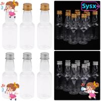 ราคา SYSX 5 ชิ้น Mini ขวดเหล้าชุด, Party Supplies Silver/ Gold Caps ขวดพลาสติก, ขนาดเล็ก 60 มล. ขวดไวน์แอลกอฮอล์ Shot ขวด (46759314578)