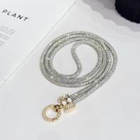 ราคา สายคล้องโทรศัพท์ พลอยเทียม ยาวด้วยลูกปัดเพชรเต็มมุกสีทองกระเป๋าสะพายข้างโซ่พวงกุญแจอุปกรณ์เสริม (55859289587)