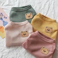 ราคา หมีเสื้อกั๊กสัตว์เลี้ยงสุนัขเสื้อผ้าแมวหมีแข็งพิมพ์เสื้อยืดแฟชั่นชิวาวาฤดูร้อนระบายอากาศลูกสุนัขชิวาวาเสื้อผ้า (40900429645)