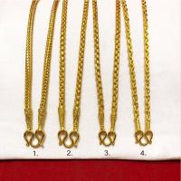 ราคา สร้อยคอทอง เทียบเท่า 2 บาท ความยาว 24 นิ้ว ลายคตกิต โซ่ สี่เสา ผ่าหวายมน ทองชุบ หุ้มเศษทอง ใส่แทนของจริง แฟชั่น พร้อมส่ง (27578981881)