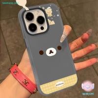 ราคา จัดส่งทันที เคสของออปโป้ หน้าหมีบราวนี่ เคสด้านครอบสองชั้น For OPPO A15 A52 A60 A92 RENO105G F19PRO REALMEC53 NARZON534G (55060166898)