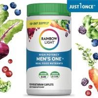 ราคา Rainbow Light Mens Multivitamin – With Ashwagandha, Lycopene & Probiotics – สารอาหารครบถ้วน – 150 แคปซูลมังสวิรัติ (27444404801)