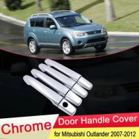 ราคา for Mitsubishi Outlander MK2 2007 2008 2009 2010 2011 2012 Chrome Door Handle Cover Exterior Trim C (29694159358)