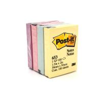 ราคา Post it 3M กระดาษโน๊ตมีกาวในตัว ขนาดเล็ก 1.5x2นิ้ว รุ่น 653 (7407521612)