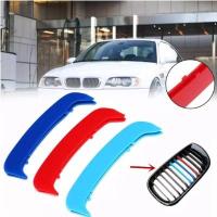 ราคา MERAH Grille Bar Cover Stripe Clip Decal BMW E46 02-04 ซีดานและ Coupe-Red (41155723198)