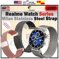 ราคา Realme Watch 5/ Watch S2/ Watch 3/pro Realme Watch 2/pro, Milan Stainless Steel Magnetic Strap 22mm (45609326187)