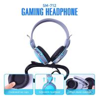 ราคา หูฟังคอม รุ่น SM-712 OKER HEADSET MODEL: SM-712 สีฟ้า สีเหลือง (9185799988)