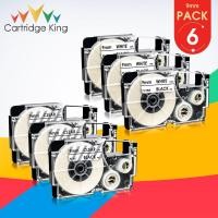 ราคา 6PK XR-9X XR-9WE 9mm Labels Tapes Compatible for Casio XR9X XR9WE Black on White Clear KL-60 KL-120 KL-7400 KL-8100 (17349141165)