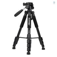 ราคา ZOMEI Q111 142 ซม./56 นิ้วน้ําหนักเบาแบบพกพาอลูมิเนียมกล้องขาตั้งกล้อง Quick Release แผ่น/กระเป๋าสําหรับ Canon DSLR Smartp (41111540524)