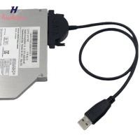 ราคา <haohiyou>USB 2.0 SATA Cable CD/DVD-ROM Drive Cable Optical Driver Adapter Cable For PC Laptop Notebook Nice (50008261891)