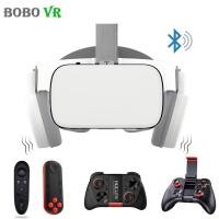 ราคา White BOBOVR Z6 3D Glasses VR Headset Google Cardboard Bluetooth Virtual Reality Glasses Wireless VR Helmet For iPhone (7904365753)