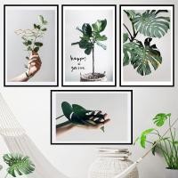ราคา YooDooพร้อมส่ง รูปติดผนัง สติกเกอร์ลายใบไม้ ภาพติดผนัง สติกเกอร์ติดผนัง สติกเกอร์ตกแต่งห้อง DIY วอลเปเปอร์ (18102546404)