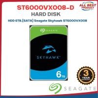 ราคา SEAGATE รุ่น ST6000VX008-D HDD 6TB.(SATA) Seagate Skyhawk ST6000VX008 สินค้าประกันศูนย์ไทย (29520118032)