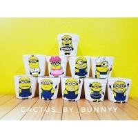 ราคา กระถางดินเผาเพ้นท์ลาย (minions set) (1476976307)