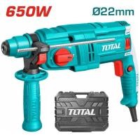 ราคา TOTAL สว่านโรตารี่ รุ่น TH306236 650วัตต์ 220V 22มม.( แถมฟรี ดอกสว่านโรตารี่ 3 อัน) 3ระบบ เจาะปูน เจาะไม้ เจาะเหล็ก (22037261763)