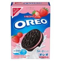 ราคา OREO Strawberry Creme โอริโอ้ คุกกี้ โอรีโอ รสสตอเบอรี่ครีม บิสกิต โอริโอ้ญี่ปุ่น 1กล่อง (2ซองx5ชิ้น) 97กรัม 660591 (27228773595)