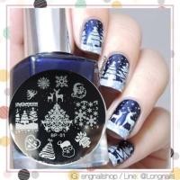 ราคา แผ่นปั๊มลายเล็บ คริสต์มาส เรนเดียร์ แซนต้า หิมะ opi essie orly zoya (8417093)
