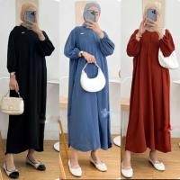 ราคา 3/4 SLEEVE BUSUI DRESS || AMANDA MIDI DRESS / MIDI DRESS CRINKLE AIRFLOW PREMIUM (57656177828)