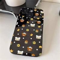 ราคา Rilakkuma น่ารักเหมาะสําหรับ Apple 11 เคสโทรศัพท์ iPhone12/13/14/15/16promax สีดําเงา 6/7/8plus ขอบตรง xr การ์ตูน xsmax กันกระแทกป้องกัน 4/5s สาวชุด (40030094937)