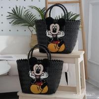ราคา ♥ ♥ คัดสรรระดับพรีเมียม ♥ ♥ กระเป๋าสะพายข้างขนาดเล็กสีดำลายมิกกี้เมาส์สำหรับผู้หญิง กระเป๋าถือสำหรับวันหยุดชายหาด ♥ ♥ (28332367620)