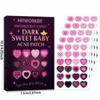 ราคา 48/120pcs ผงสีดําการ์ตูนรูปหัวใจสิว Patch Sweet Cool สไตล์อ่อนโยน Non-Irrritating คอนซีลเลอร์ Facial Patch 26.5 (53960430482)