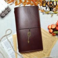 ราคา REGULAR - SLEEVES SEW - DEEP BROWN MAROON - TRAVELERS NOTEBOOK LEATHER COVER MIDORI JOURNAL (43504426080)